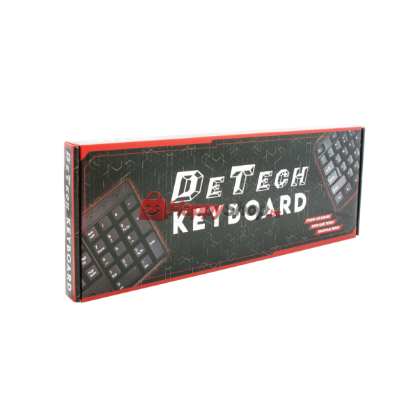 Клавиатура DeTech DE6149UG, USB, Гръцка стандартизация, Черен - 6190
