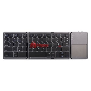 Клавиатура B033, Тъчпад, Сгъваема, Bluetooth, Черен - 6177