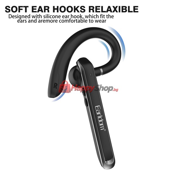 Bluetooth слушалка Earldom ET-BH65, Handsfree, Черен – 17909