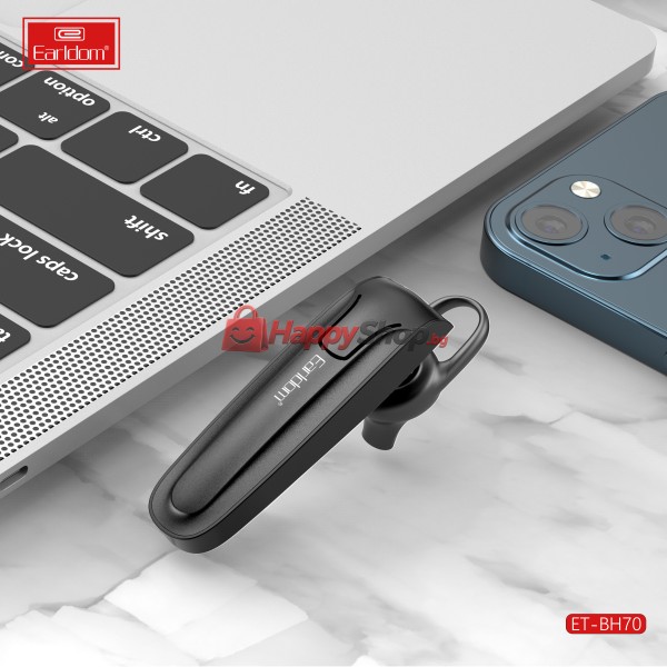 Bluetooth слушалка Earldom ET-BH70, Handsfree, Черен – 17908