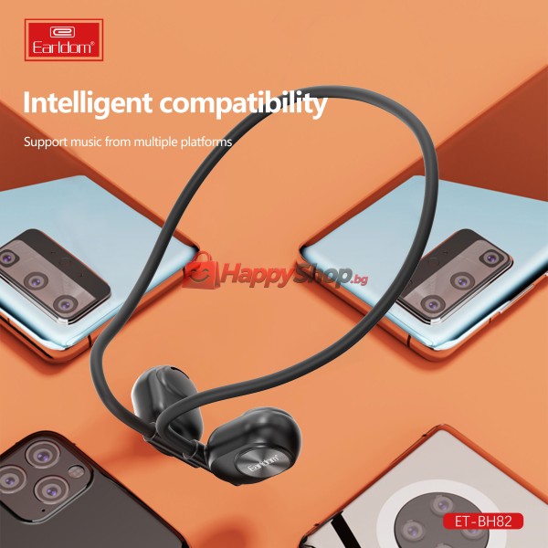 Bluetooth слушалки Earldom ET-BH82, Различни цветове – 20798