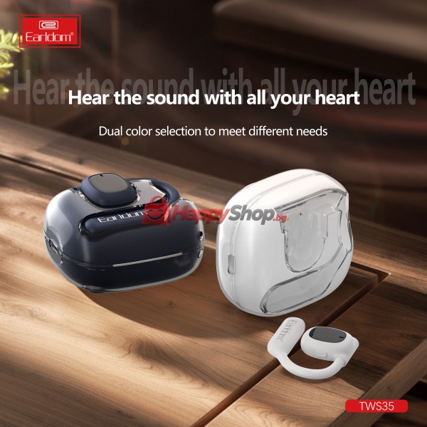 Bluetooth слушалки Earldom TWS35, Различни цветове – 20799