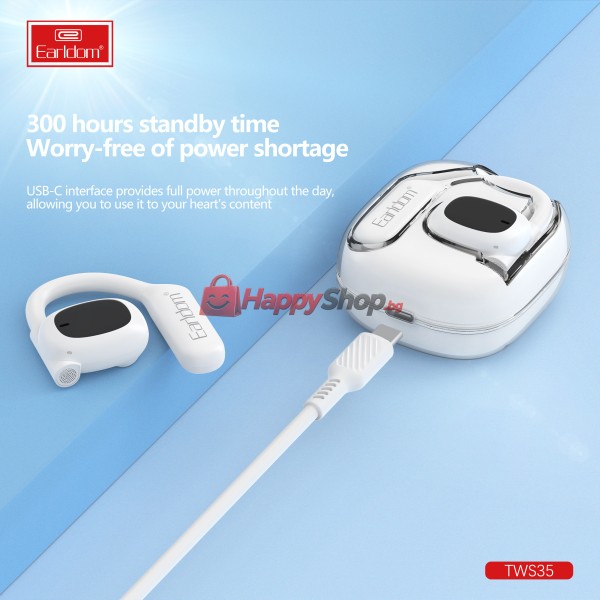 Bluetooth слушалки Earldom TWS35, Различни цветове – 20799