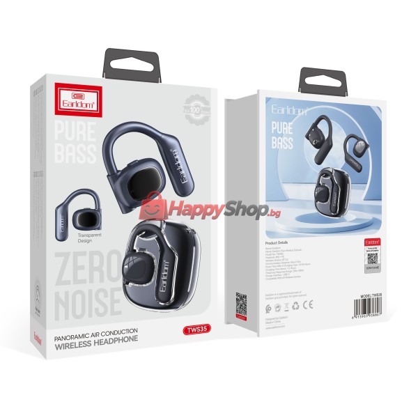 Bluetooth слушалки Earldom TWS35, Различни цветове – 20799