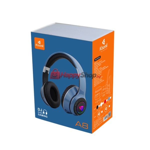 Bluetooth слушалки Kisonli A8, Различни цветове – 20797