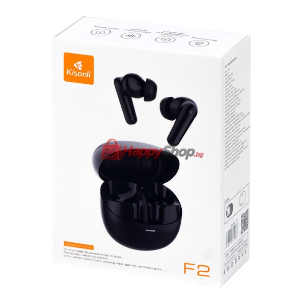Bluetooth слушалки Kisonli F2, Различни цветове – 20790