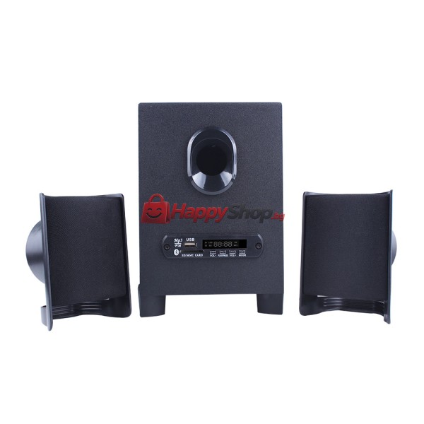 Тонколони Kisonli TM-6000U, Bluetooth, 5W+2x3W, USB, Черен - 22150