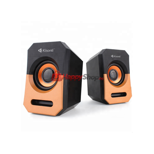 Тонколони Kisonli А-606, 3W*2, USB, Различни цветове - 22118