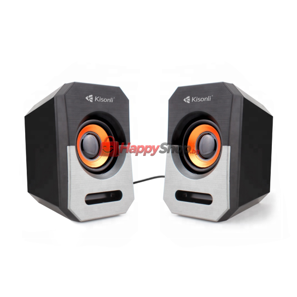 Тонколони Kisonli А-606, 3W*2, USB, Различни цветове - 22118