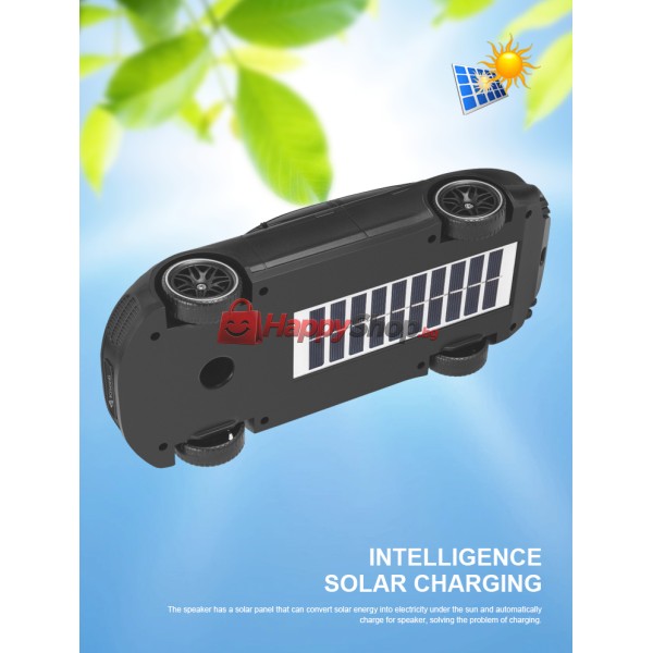 Тонколона Kisonli B5, Bluetooth, Солар, USB, SD, FM, Различни цветове - 22319