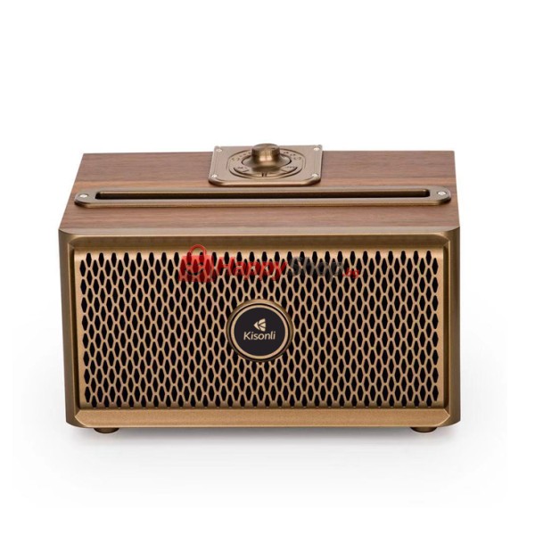 Тонколона Kisonli G1, Bluetooth, USB, SD, AUX, FM, Кафяв - 22309