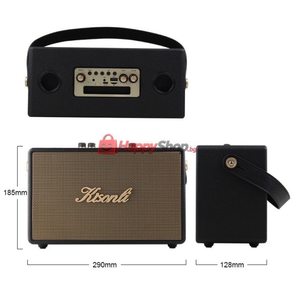 Тонколона Kisonli G101, Караоке, Bluetooth, USB, SD, AUX, Различни цветове - 22300