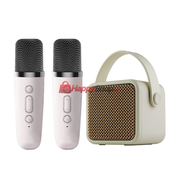 Тонколона Kisonli G23, Караоке, Bluetooth, USB, SD, AUX, RGB, Черен - 22298