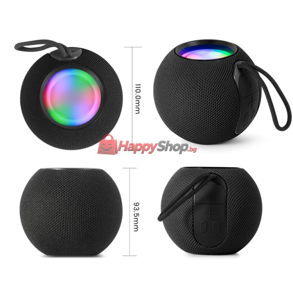 Тонколона Kisonli G3, Bluetooth, SD, FM, RGB, Различни цветове - 22289