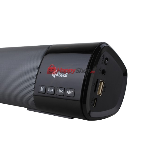 Тонколона Kisonli LED-800B, Bluetooth, USB, SD, AUX, FM, Различни цветове - 22313