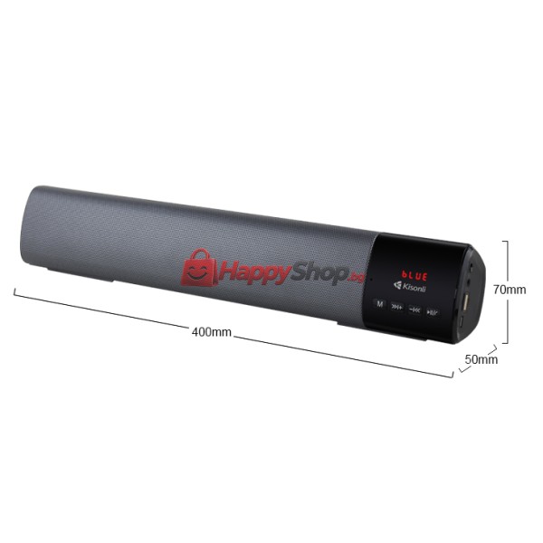Тонколона Kisonli LED-800B, Bluetooth, USB, SD, AUX, FM, Различни цветове - 22313