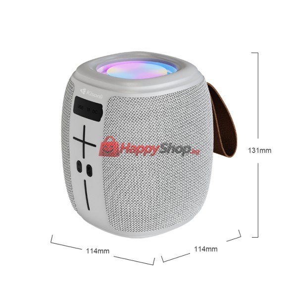 Тонколона Kisonli Q16, Bluetooth, USB, SD, FM, RGB, Различни цветове - 22285