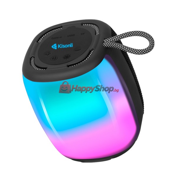Тонколона Kisonli Q18, Bluetooth, USB, SD, FM, AUX, Черен - 22263