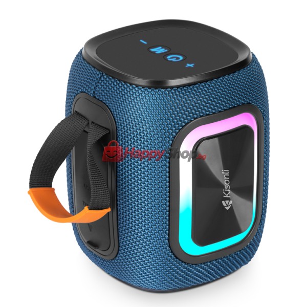Тонколона Kisonli Q25, Bluetooth, USB, SD, FM, RGB, Различни цветове - 22286