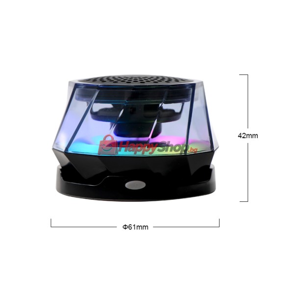 Тонколона Kisonli Q6F, Bluetooth, RGB, Различни цветове - 22284