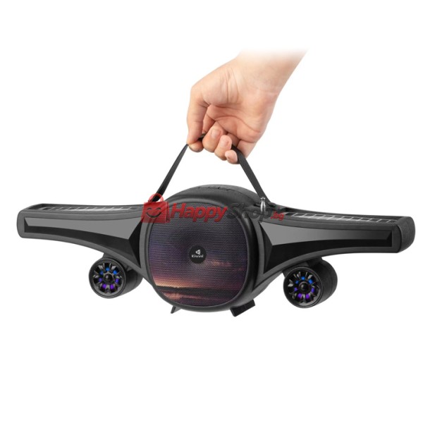 Тонколона Kisonli SC-21, Bluetooth, Солар, USB, SD, FM, Черен - 22321