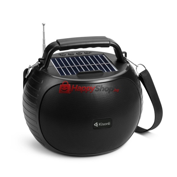 Тонколона Kisonli SC-22, Bluetooth, Солар, USB, SD, AUX, Различни цветове - 22322
