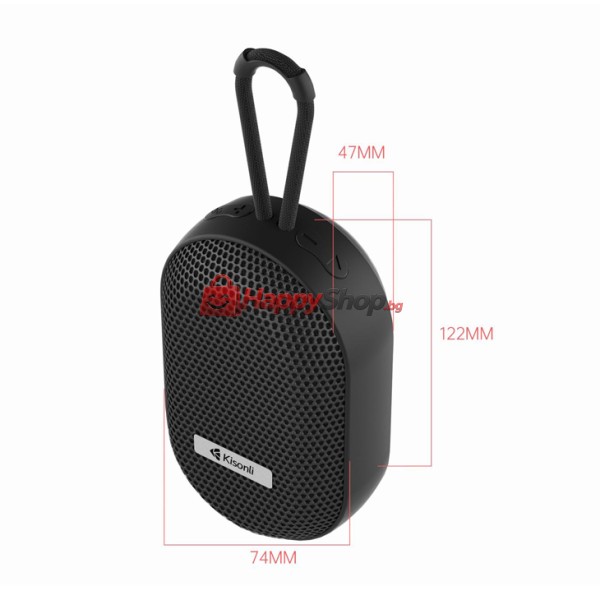 Тонколона Kisonli Т6, Bluetooth, USB, SD, FM, Различни цветове - 22276