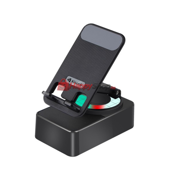 Тонколона със стойка за телефон Kisonli M1 Plus, Bluetooth,  USB, RGB, Различни цветове - 22273
