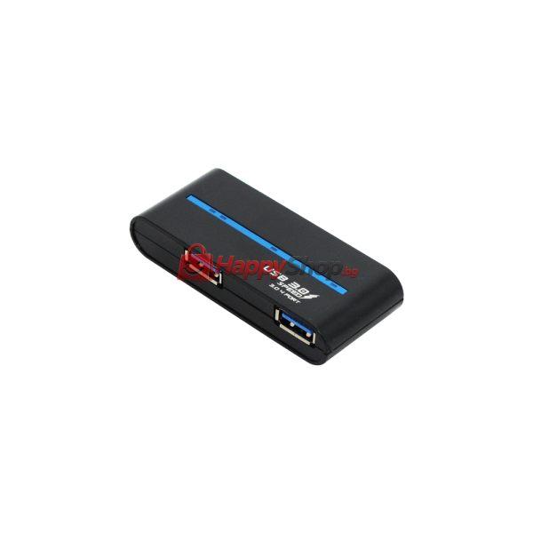 USB хъб , USB 3.0, 4 Порта, Бял - 12060