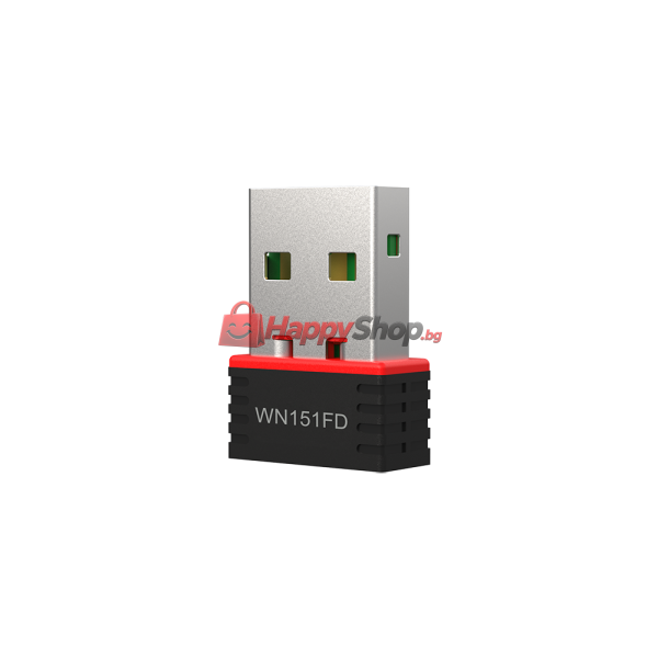 Безжичен мрежов адаптер LB-LINK BL-WN151FD, USB, 150Mbps, Черен - 19044