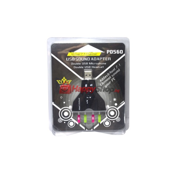 Звукова карта USB, , 7.1 ch.-17014
