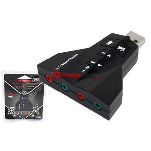 Звукова карта USB, , 7.1 ch.-17014