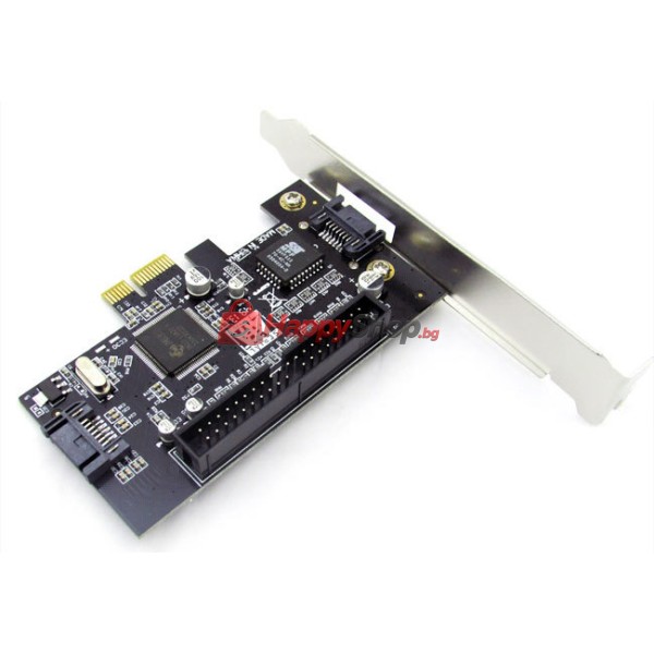 Платка PCI-E към IDE+SATA -17475