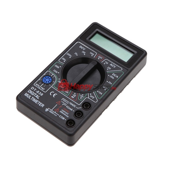 Дигитален мултиметър, DT-838, Черен - 17618
