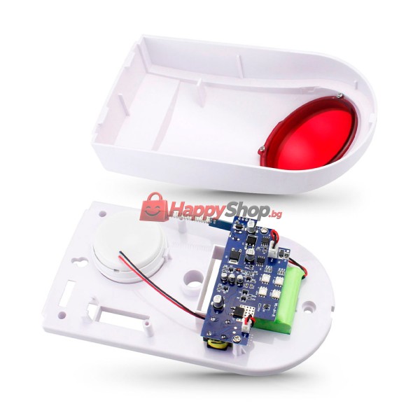 Смарт сирена PST-TS106, Външен монтаж, Wi-Fi, Tuya Smart, Бял - 91012
