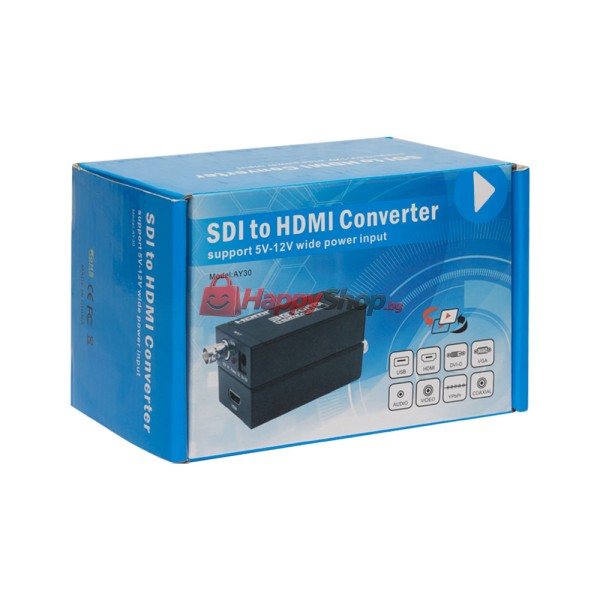 Конвертор, , HDMI към BNC (SDI/HD-SDI/3G-SDI), Черен - 18303
