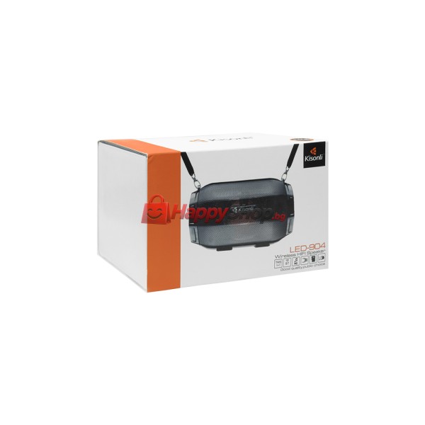 Тонколона Kisonli LED-904, Bluetooth, USB, SD, FM