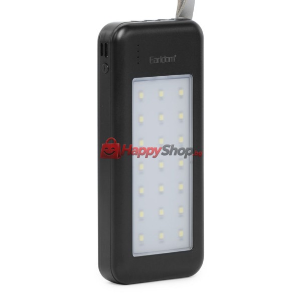 Преносима батерия Earldom ET-PB48. 10000mAh, LED Фенер