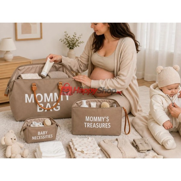Mommy Bag комплект 3 части – чанта, несесер и органайзер