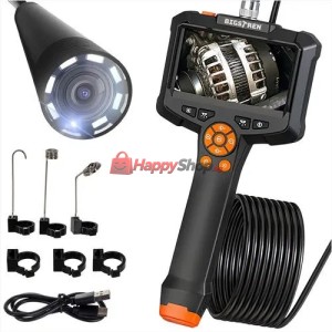 Безжичен ендоскоп с 5 м кабел, Full HD, IP67 и 8 LED инспекц..