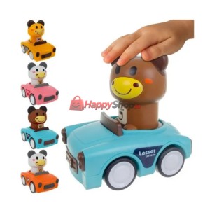 Сензорна играчка Количка с животни 4в1 за деца